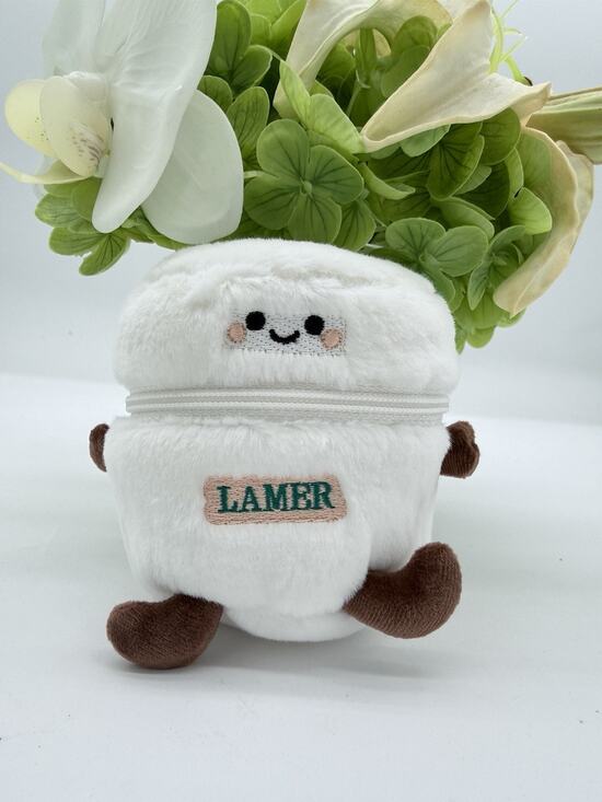 LA MER Handbags - La Mer The Plush Moisturizer Charm Case (Creme) - 3" x 3" x 4.5"